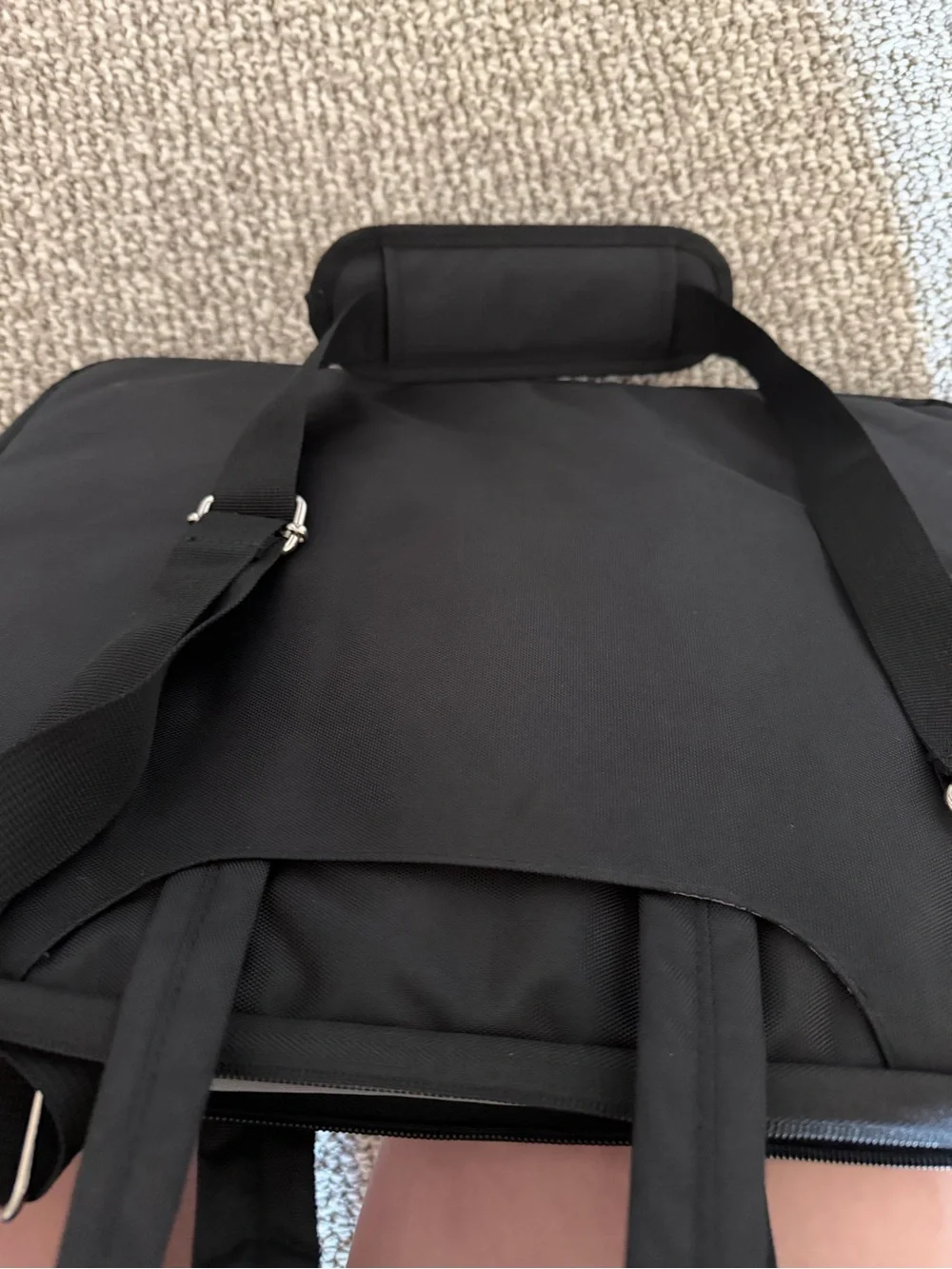 Black Laptop Briefcase with Shoulder Strap